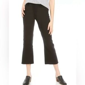 NWT SPANX BLACK HIGH RISE CROP SLIMMING FLARE PANTS SZ S